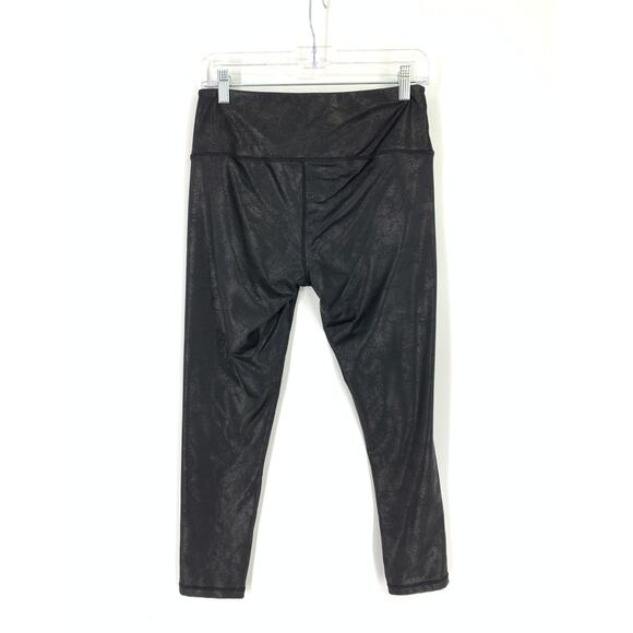 Zella Women's Size M High Waist Activewear Coated Leggings Pull-On Black *FLAW - Picture 5 of 5